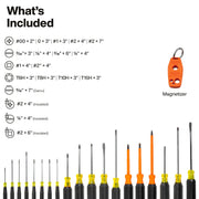 KLEIN TOOLS 20-Piece / Muliti / 1 Screwdriver Sets