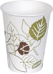 DIXIE 8OZ PAPER HOT CUPS BY GP PRO (GEORGIA-PACIFIC), FIT SMALL LIDS, PATHWAYS, 500 CUPS PER CASE