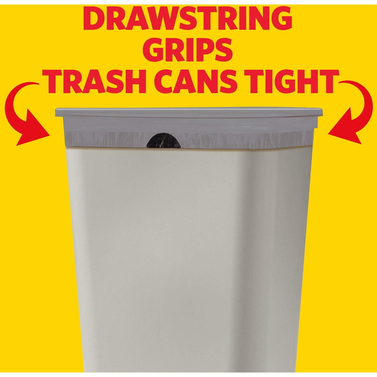 Glad White / 1 Count (Pack of 1) / Fresh Trash Bags