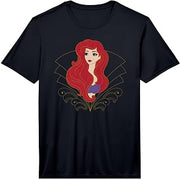Disney Princess Ariel Modern Art Deco Style Performance T-Shirt