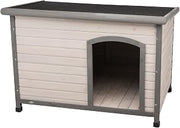 TRIXIE Natura Classic Dog House – Outside, Large, Weatherproof Sealer & Hinged Roof, Adjustable Legs
