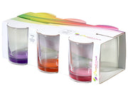 Swing Glass Glasses by Pasabahce – 6 Unità (Confezione da 1), 25 centiliters, Glass, Multi-coloured, Pack of 6