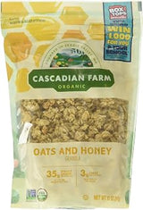 Cascadian Farm Organic Oats And Honey Granola, Non GMO, 11 Ounces (Pack Of 4)