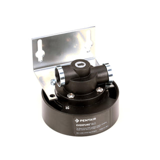 Ql2 Head W/Brkt by Everpure – 1 Count (Pack of 1), Plastic, Silver Black, Model EV927218