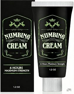 Numbing Cream Extra Strength: Relief Long Lasting & Fast-Absorbing with Arnica and Emu Oil (1.2 OZ)