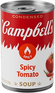 Campbell's Condensed Spicy Tomato Soup, 10.5 oz Can