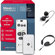 Bellman & Symfon Maxi Pro Personal Amplifier and TV Streaming System - Clear Conversations | Stream TV Audio with Low Latency while Enhancing Speech Clarity and Bluetooth Phone Calls with Rechargeable Power.