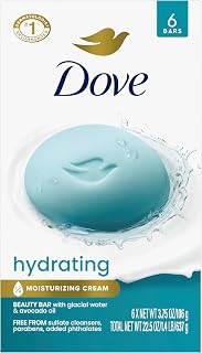 Dove Beauty Bar Soap, Glacial Water & Avocado Oil, 3.75 Ounce (Pack of 72)