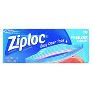 Freezer Bags by Ziploc – Quart, 1.0 quarts, Clear, Pack of 19, Model 00388
