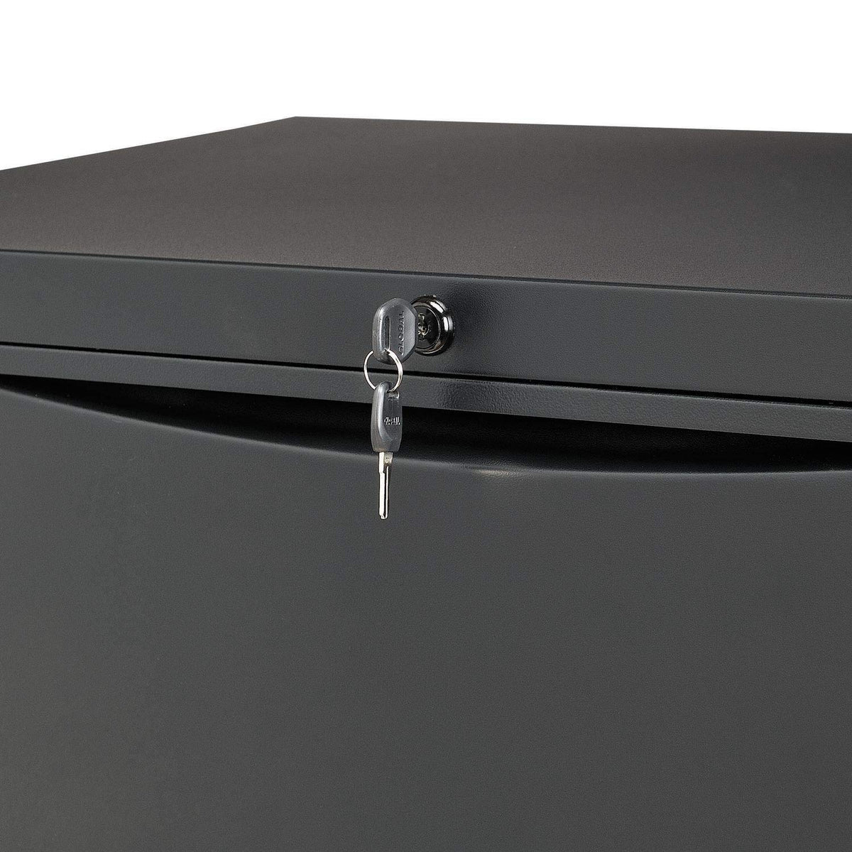 30" W Premium Lateral File Cabinet by Global Industrial – 30 inches (W) x 28 inches (H) x 18 inches (D), Alloy Steel, Black, Model LF-30-2D-BLACK