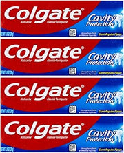 Colgate Cavity Protection Toothpaste, Creat Regular Flavor, Travel Size 1 oz (28g) - Pack of 4