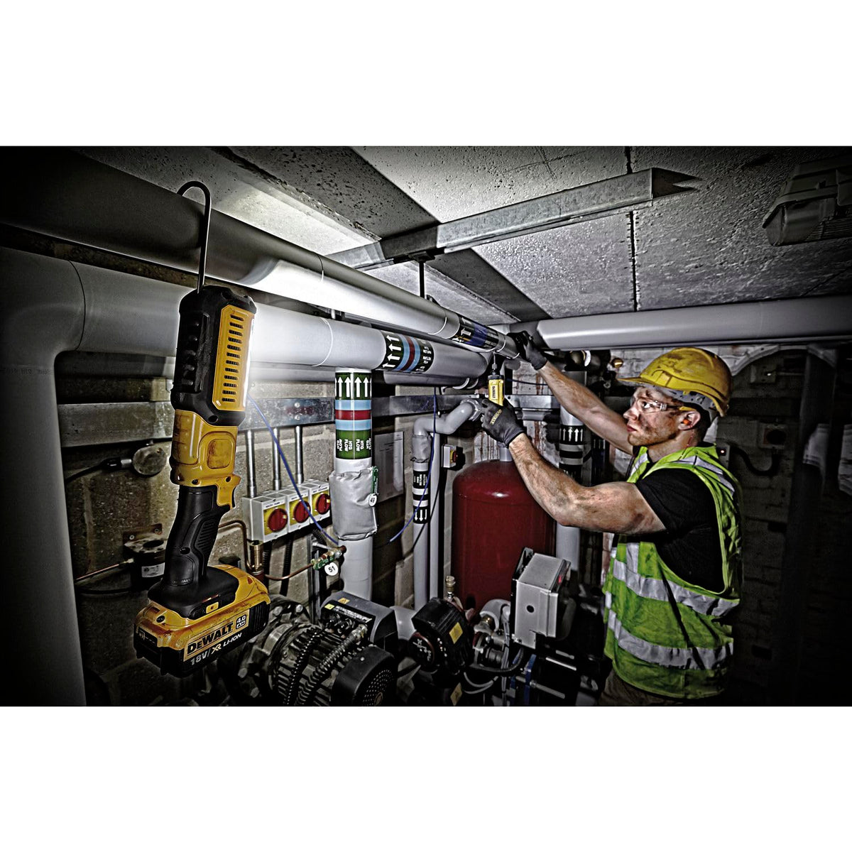 DEWDCL050 - DCL050 20-Volt MAX Handheld Area Light by DEWALT – 1 Count (Pack of 1), Glass, Multicolor, Model DCL050-XJ