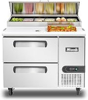 Migali C-PP44-D-HC 44″ Pizza Prep Table with Drawers