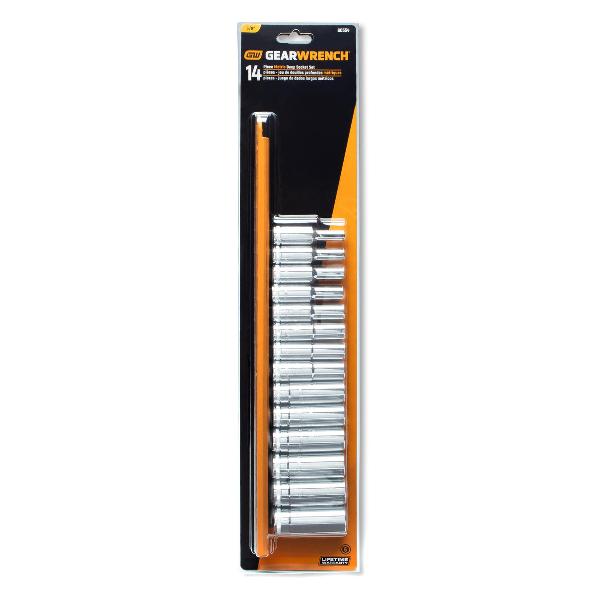 GearWrench 14 Pc / 3/8" / Metric Socket Wrenches