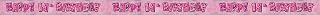 Unique Party 90232 - 12ft Foil Glitz Pink 14th Birthday Banner