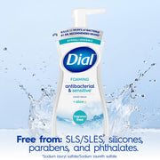 Antibacterial Defense Foaming Hand Soap + Aloe by Dial – 7.5 Ounce (Pack of 6), Clear, Pack of 6, Model Dial Foaming 7.5