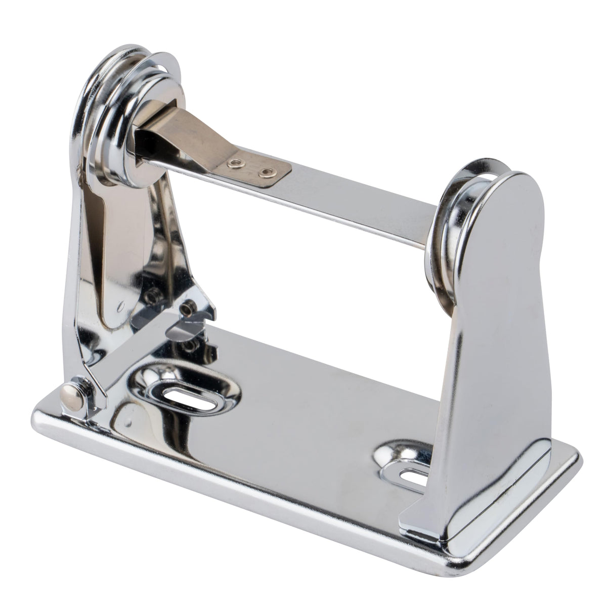 White/Silver Single Toilet Paper Holder by Winco – Medium, Steel, Model TTH-1