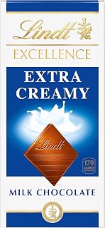 Lindt EXCELLENCE Extra Creamy Milk Chocolate Candy Bar, Milk Chocolate, 3.5 oz. Bar