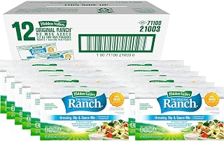 Hidden Valley Original Buttermilk Ranch, No MSG, Gluten-Free, Dry Mix, 1 Gallon (12 Count)
