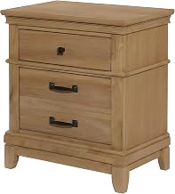 Starlight Canyon Home Solid Wood Nightstand with 3-Drawer Storage, Bedside Table with Drawers, Night Stand for Bedroom Side Tables, Honey