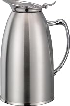 Service Ideas Water Pitcher, Foam insulated, 20oz, Stainless Steel | WP6SA in 0.6 Liter Satin Finish