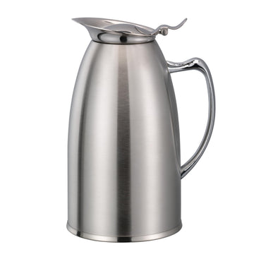 Water Pitcher by Service Ideas – 20.3 Ounces, 0.6 liters, Stainless Steel, Satin, Model WP6SA