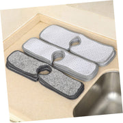 Faucet Absorbent Mat for Kitchen Sink Splash Guard with Coral Fleece by STOBAZA – 18.1" x 3.9", Fiber, coral fleece, Assorted Color, Model 30A007VLWD02L