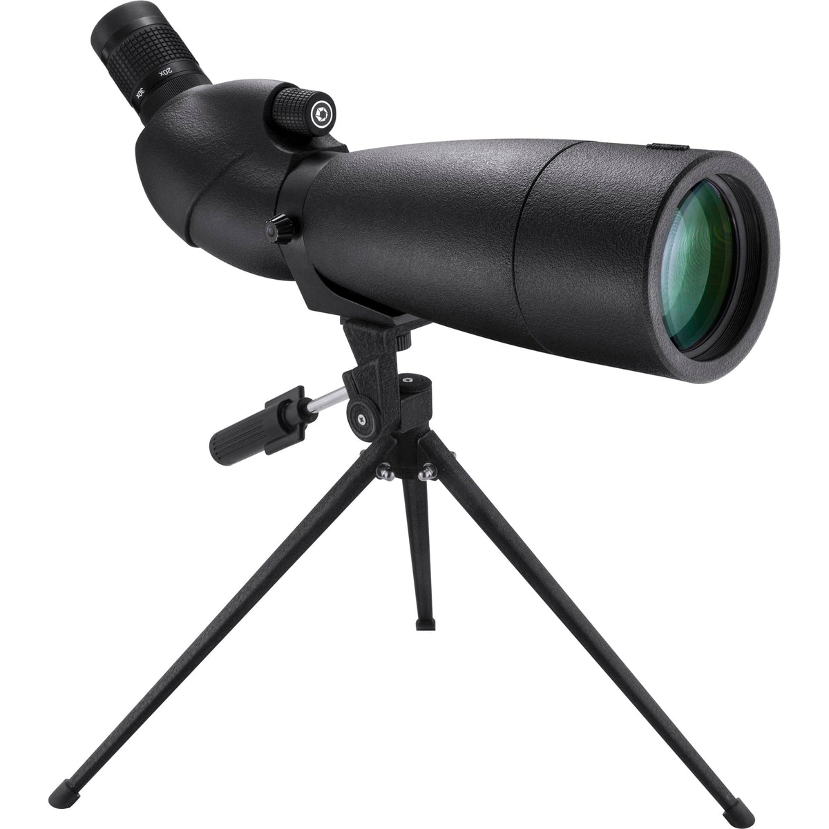 20-60x80mm Waterproof Angled Spotting Scope by Barska – 20-60x80, Black, Model AD12360