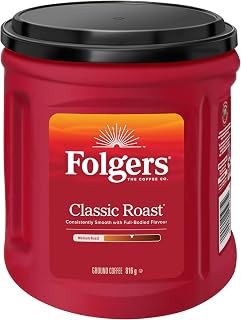Folgers Classic Roast Medium Dark Roast, Ground Coffee, 816g Canister