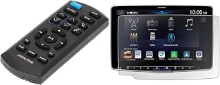 Alpine KAE-HF11DA Screen Protector RUE-4360 Remote Bundle | Anti-reflective KAE-HF11DA screen protector compatible with iLX-F511, bundled with RUE-4360 wireless remote.