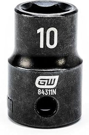 GEARWRENCH 3/8" Drive Standard Impact Metric Socket 10mm, 6 Point - 84311N