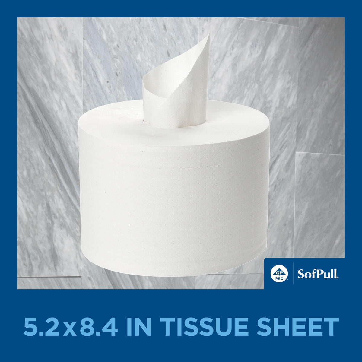 Georgia Pacific SofPull Centerpull 2-Ply High Capacity Toilet Paper by Georgia-Pacific – Regular, Paper, White, Pack of 6, Model 19510