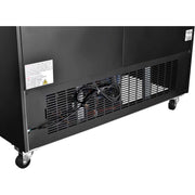 Merchandiser Display Refrigerator by Nexel – 31.9"L x 53.1"W x 84.4"H, 45.0 cubic_feet, Coated Steel, Black, Model G1.2YBM2F-HC (Sliding Door)