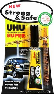 UHU 39722 All Purpose Strong and Safe - 7g Tube Pack of 12