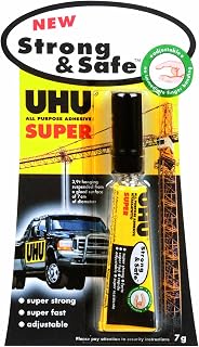 UHU 39722 All Purpose Strong and Safe - 7g Tube Pack of 12