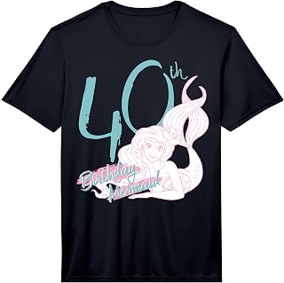 Disney Little Mermaid Ariel 40th Birthday Mermaid Sketch Performance T-Shirt