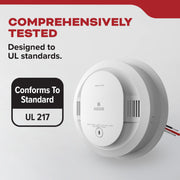Hardwired Smoke Detector by Kidde – 2 Pack, Plastic, White, Model 21032826