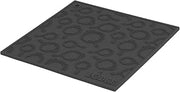 Lodge 7 Inch Square Silicone Skillet Pattern Trivet, Black