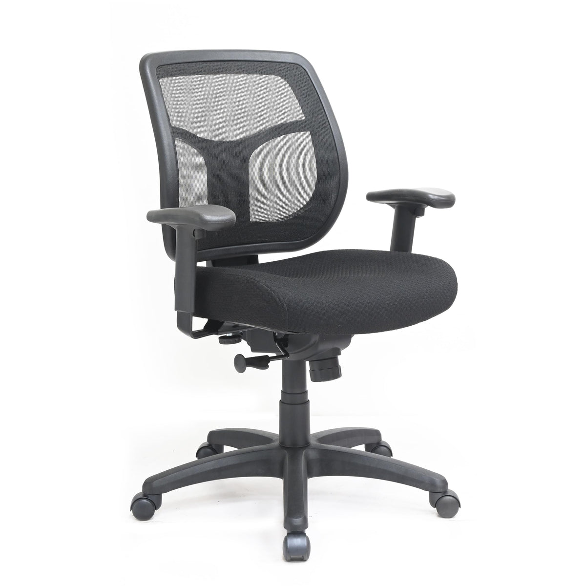 Eurotech Black / Upgraded Seat with Authentic TEMPUR-Material / 26 inches (W) x 19.3 inches (D) x 35 inches ( Home Office Desk Chairs