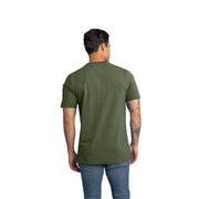 Men's Short Sleeve Heavyweight Slim Fit Cotton T-Shirt by Red Kap – Cotton, Heather Dark Forest, Model S5K6HD SS S