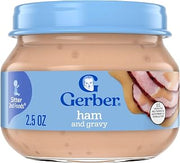 Gerber Stage 2 Ham and Gravy Baby Food, 2.5 Oz Jar