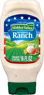 Hidden Valley Original Ranch Condiment and Dressing, Easy Squeeze Bottle, 16 Fl Oz (Package May Vary)