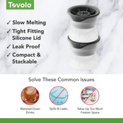 Set Ice Molds, 2 Count by Tovolo – 2 Count, Plastic, Charcoal, Pack of 2, Model 22020-200