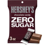 Zero Sugar Chocolate Candy Bags by HERSHEY'S – 3 Ounce (Pack of 12), brown, Pack of 12, Model 27001