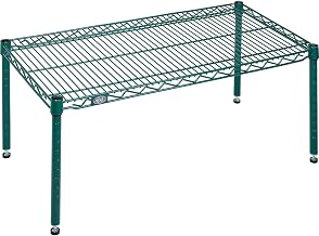 Nexel Poly-Green Wire Dunnage Rack, 36" W x 18" D x 14" H
