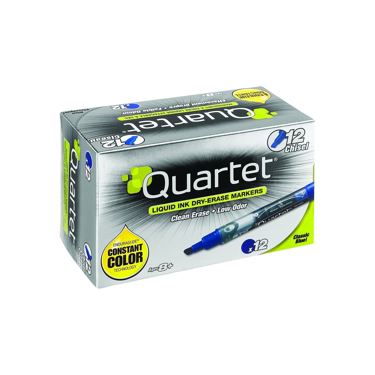 EnduraGlide Dry Erase Markers by Quartet – 1 Count (Pack of 1), Plastic (body), Felt (tip), Blue, Model 50013M