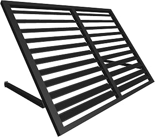 Awntech 3' Bahama (44"-24"-24") Shutter Fixed Awning, Black