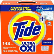 Tide HE Ultra Oxi Powder Laundry Detergent, Original, 250 Ounce