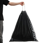 happimess Black / 100 Count (Pack of 1) / 30.0 gallons Trash Bags