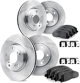 Dynamic Friction Company Brake Kit Fits 2013 BMW 328i | Brake Rotors| 5000 Advanced Brake Pads and Rotors Kit| Hardware| 12.3" Front & 11.8" Rear